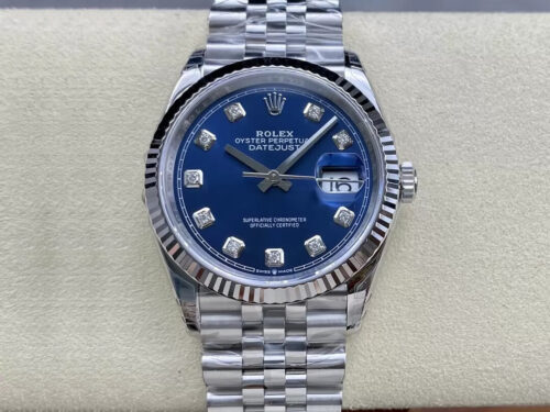 Replica Rolex Datejust M126234-0037 36MM VS Factory Diamond-set Dial Watch
