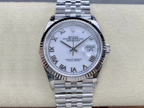 Replica Rolex Datejust M126234-0025 36MM VS Factory White Dial Watch