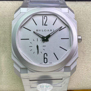 Replica Bvlgari Octo Finissimo 103011 40MM BV Factory Silver Strap Watch