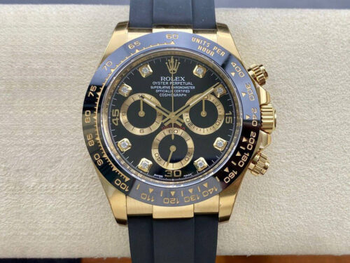 Replica Rolex Cosmograph Daytona M116518ln-0078 Clean Factory Black Rubber Strap Watch
