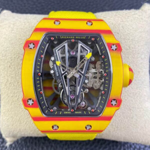 Replica Richard Mille RM27-03 Rafael Nadal Tourbillon RM Factory Red And Yellow Bezel Watch