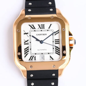 Replica Cartier Santos WGSA0007 GF Factory V2 White Dial Watch