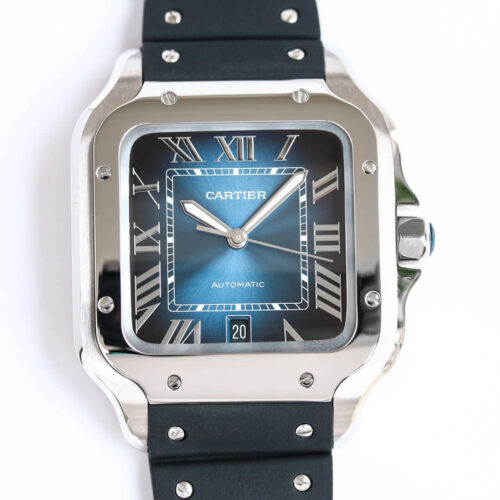 Replica Cartier Santos WSSA0030 GF Factory V2 Stainless Steel Bezel Watch