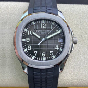 Replica Patek Philippe Aquanaut 5165A 38MM ZF Factory Black Strap Watch