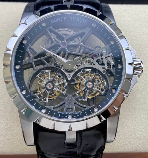Replica Roger Dubuis Excalibur RDDBEX0396 YS Factory Black Strap Watch