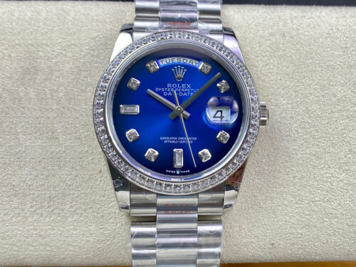 Replica Rolex Day Date M128396TBR-0008 36MM GM Factory Stainless Steel Watch
