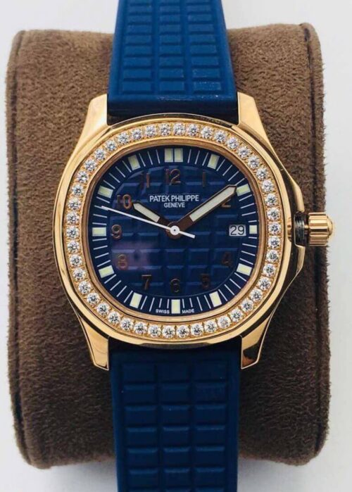 Replica Patek Philippe Aquanaut 5067A Quartz Movement PPF Factory Gold Bezel Watch