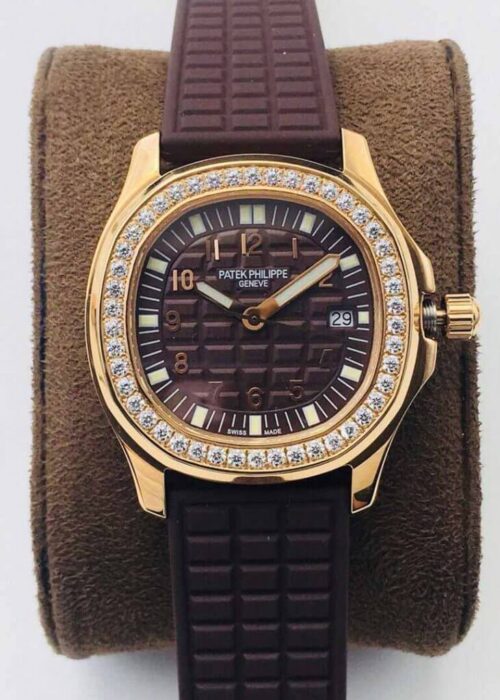 Replica Patek Philippe Aquanaut 5067A Quartz Movement PPF Factory Diamond Bezel Watch