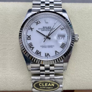Replica Rolex Datejust M126234-0025 36MM Clean Factory White Dial Watch