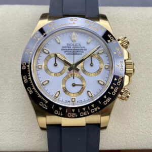 Replica Rolex Cosmograph Daytona M116518LN-0041 Clean Factory Rubber Strap Watch