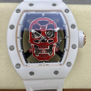 Replica Richard Mille RM52-01 YS Factory Tourbillon White Ceramic Case Watch