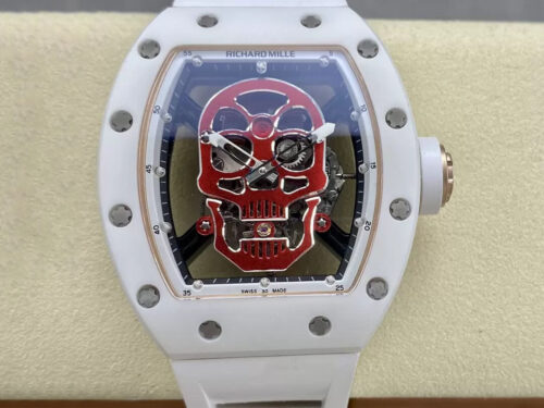 Replica Richard Mille RM52-01 YS Factory Tourbillon White Ceramic Case Watch