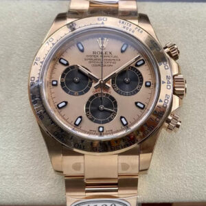 Replica Rolex Cosmograph Daytona M116505-0009 Clean Factory Gold Case Watch
