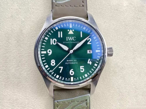 Replica IWC Pilot IW328205 M+ Factory Green Dial Watch