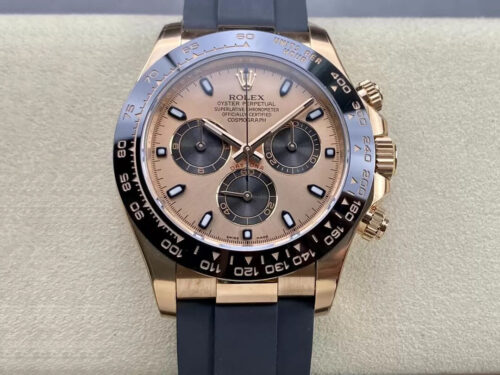 Replica Rolex Cosmograph Daytona M116515LN-0018 Clean Factory Black Strap Watch
