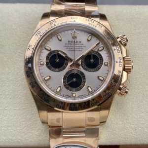 Replica Rolex Cosmograph Daytona M116505-0016 Clean Factory Gold Bezel Watch