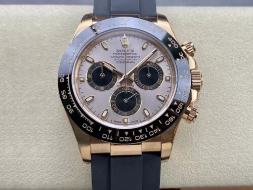 Replica Rolex Cosmograph Daytona M116515LN-0059 Clean Factory Black Rubber Strap Watch