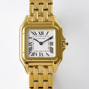 Replica Panthere De Cartier WGPN0009 27MM BV Factory Gold Strap Watch