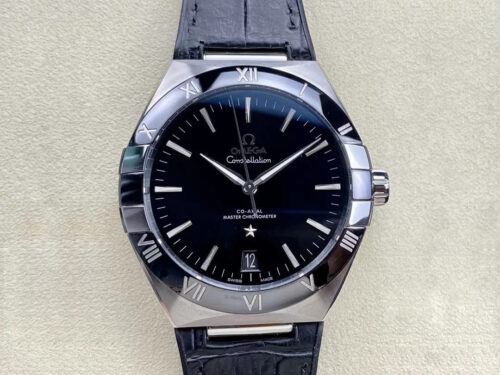 Replica SBF Omega Constellation 131.33.41.21.01.001 VS Factory Leather Strap Watch
