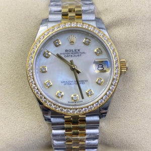 Replica Rolex Datejust M278383RBR-0028 31MM EW Factory Diamond Dial Watch