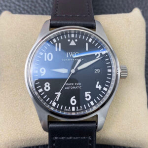 Replica IWC Pilot IW327001 V7 Factory Black Leather Strap Watch