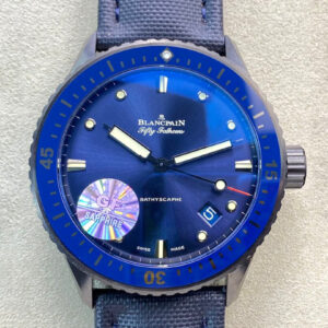 Replica Blancpain Fifty Fathoms 5000-0240-O52A GF Factory Blue Strap Watch
