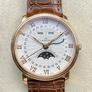 Replica Blancpain Villeret 6654 OM Factory V3 White Dial Watch