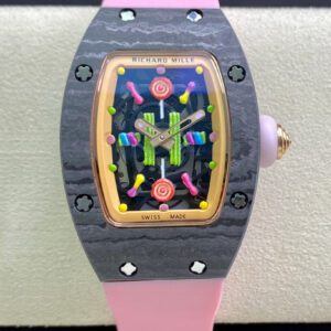 Replica Richard Mille RM-07 Bon Bon RM Factory Rubber Strap Watch