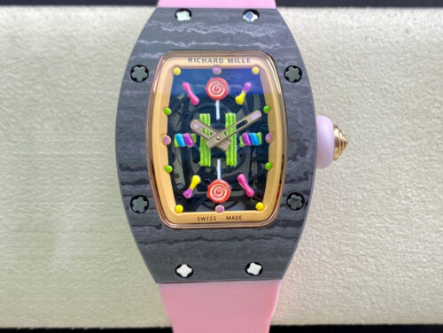 Replica Richard Mille RM-07 Bon Bon RM Factory Rubber Strap Watch