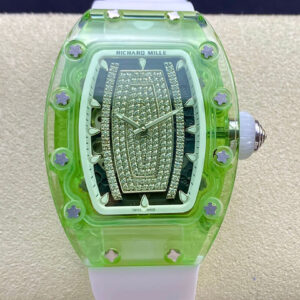 Replica Richard Mille RM07-02 Pink Lady Sapphire RM Factory Transparent Bezel Watch