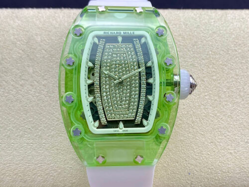 Replica Richard Mille RM07-02 Pink Lady Sapphire RM Factory Transparent Bezel Watch
