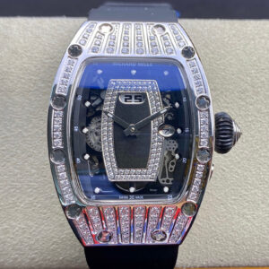 Replica Richard Mille RM07-01 RM Factory Black Rubber Strap Watch