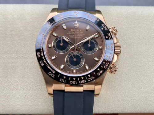 Replica Rolex Cosmograph Daytona M116515LN-0041 Clean Factory Black Rubber Strap Watch