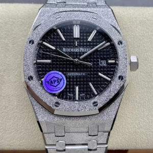 Replica Audemars Piguet Royal Oak 15410 APS Factory Black Dial Titanium Case Watch