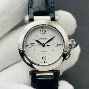 Replica Cartier Pasha WSPA0012 35MM BV Factory White Dial Silver Bezel Watch