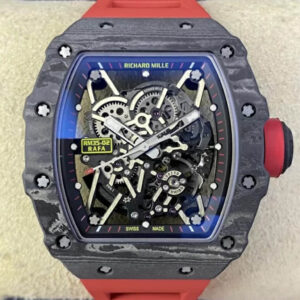 Replica Richard Mille RM35-02 T+ Factory Carbon Fiber Case Skeleton Dial Watch