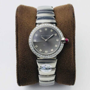 Replica Bvlgari LVCEA BV Factory Gray Dial Diamond-Set Bezel Watch