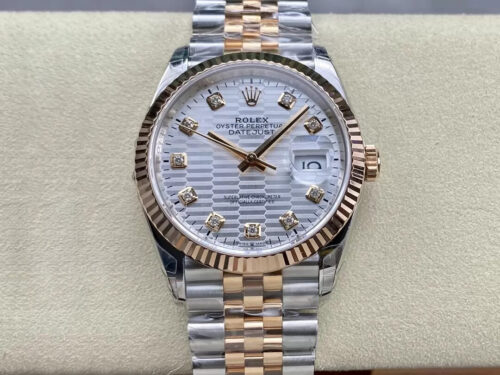 Replica Rolex Datejust M126231-0039 36MM VS Factory Diamond Dial Watch