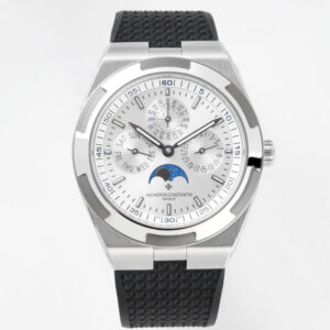 Replica Vacheron Constantin Overseas 4300V 8F Factory V2 White Dial Silver Bezel Watch