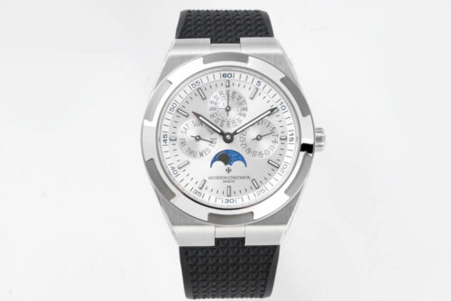 Replica Vacheron Constantin Overseas 4300V 8F Factory V2 White Dial Silver Bezel Watch