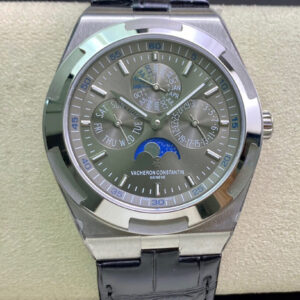 Replica Vacheron Constantin Overseas 4300V 8F Factory Black Leather Strap Watch