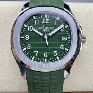 Replica Patek Philippe Aquanaut 5168G-010 3K Factory V2 Version Green Strap Watch