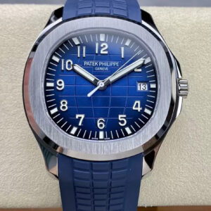 Replica Patek Philippe Aquanaut 5168G-001 3K Factory V2 Version Blue Strap Watch