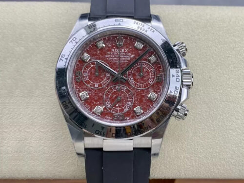 Replica Rolex Cosmograph Daytona 116589 Clean Factory Black Rubber Strap Watch
