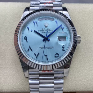 Replica Rolex Day Date M228236 GM Factory V2 Middle Eastern Blue Dial Watch