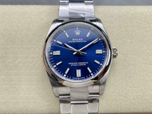 Replica Rolex Oyster Perpetual M126000-0003 36MM VS Factory Blue Dial - AR Replica Watches
