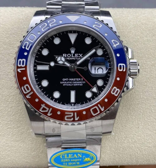 Replica Rolex GMT Master II M126710BLRO-0002 Clean Factory V3 Silver Strap - AR Replica Watches