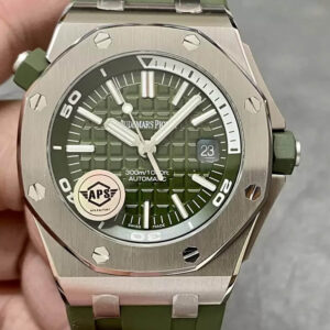 Replica Audemars Piguet Royal Oak Offshore 15710ST.OO.A052CA.01 APS Factory Green Strap Watch