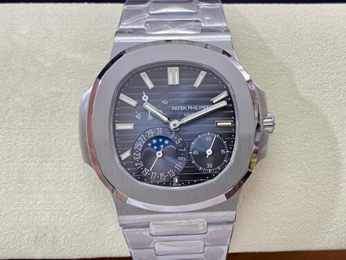 Replica Patek Philippe Nautilus 5712/1A-001 PPF Factory V2 Blue Dial Stainless Steel Strap Watch