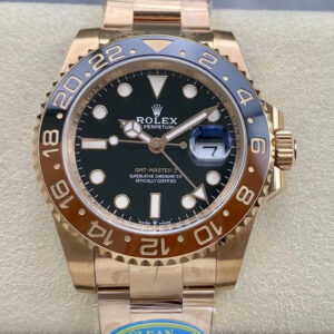 Replica Rolex GMT Master II M126715CHNR-0001 Clean Factory V3 Black Dial Watch